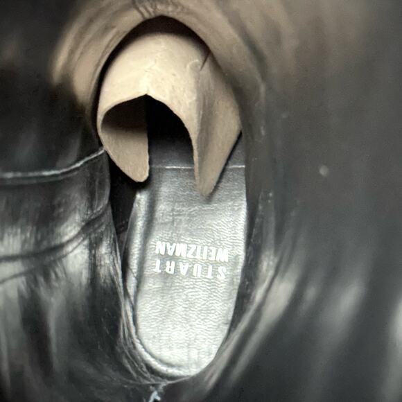 Stuart Weitzman Nupentagon Black Knee High Boots Size 6.5 - Picture 10 of 16